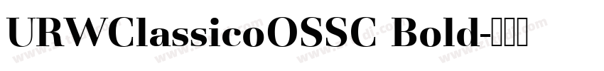 URWClassicoOSSC Bold字体转换